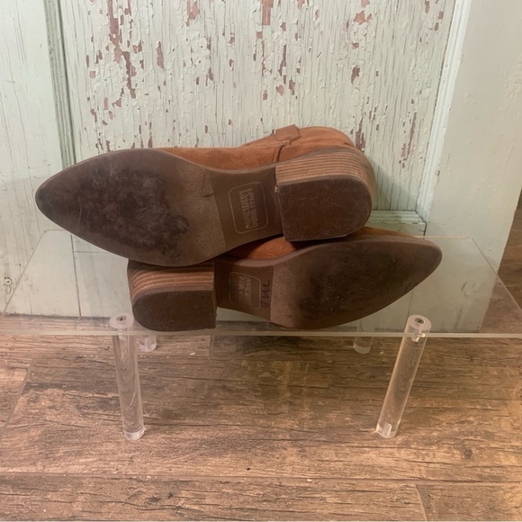 Women’s Code West “Whiskey” brown suede western cowboy boots - Picture 5 of 6